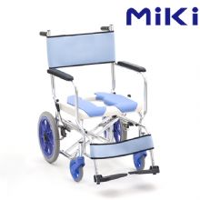 MIKI三貴手動(dòng)輪椅車CS-2  老人帶坐便器輪椅、洗澡椅 航太鋁車架