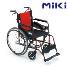 MIKI三貴手動(dòng)輪椅車MCV-49JL  免充氣胎輕便折疊 鋁合金老人手推代步車