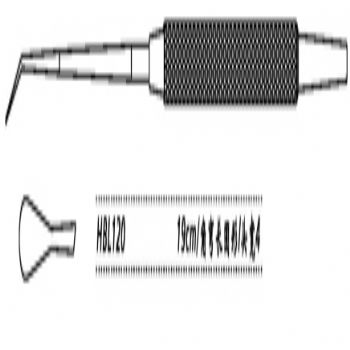 金鐘鼻剝離器HBL120 19cm 角彎長圓形 頭寬 4