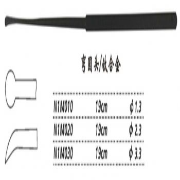 金鐘剝離器N1M010 19cm 彎 圓頭 φ1.3（鈦）