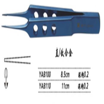 金鐘縫線結(jié)扎鑷YAB100 8.5cm 直 鉤深0.2（鈦）