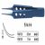 金鐘縫線結扎鑷YAB130 11cm 彎 鉤深0.2（鈦）